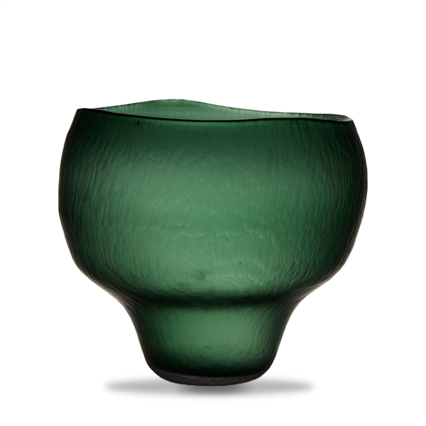 hakbijl - Vazo Vase Nairobi Carved Green H28 D33,5