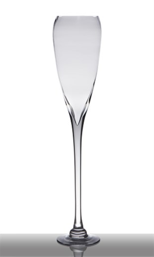 Vase On Foot Champagne cc 13*13*60 cm